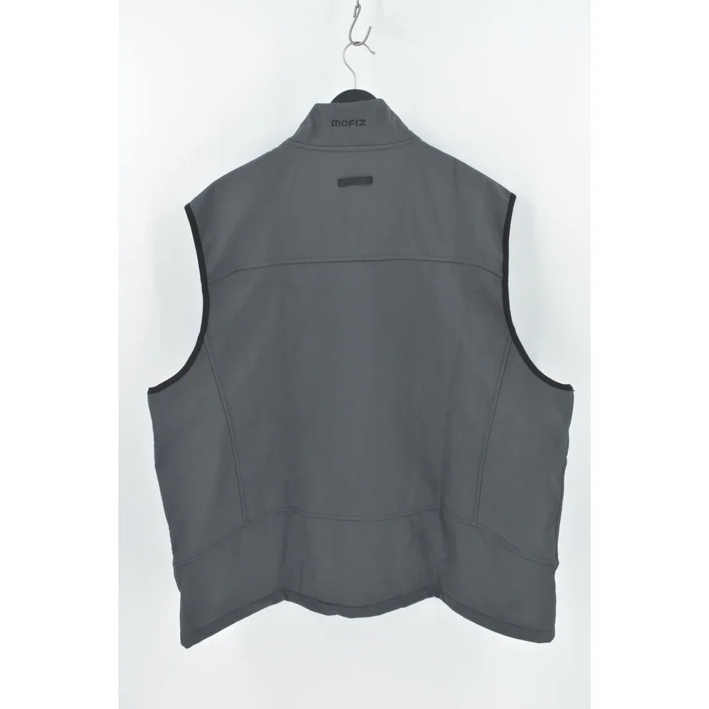 MoFiz Mens 3XL Softshell Fleece Lined Vest Grey Golf Activewear